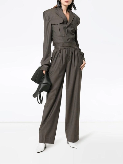 Shop Situationist High-waist Wide Leg Trousers - Grey