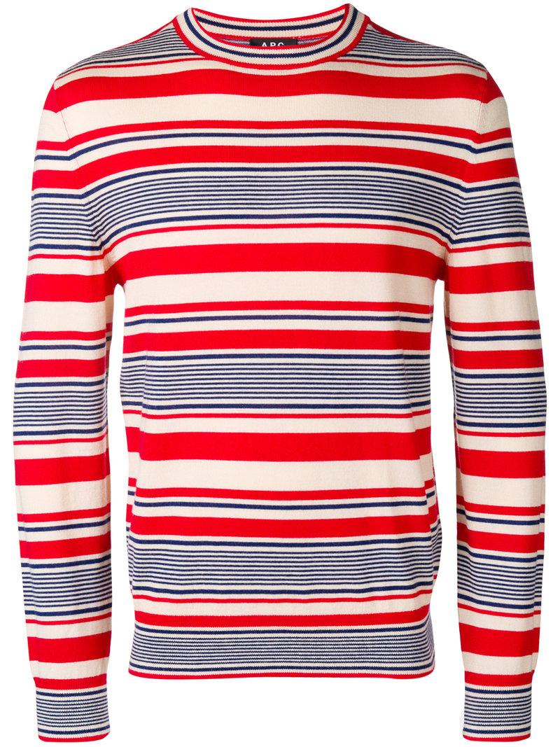 apc striped sweater