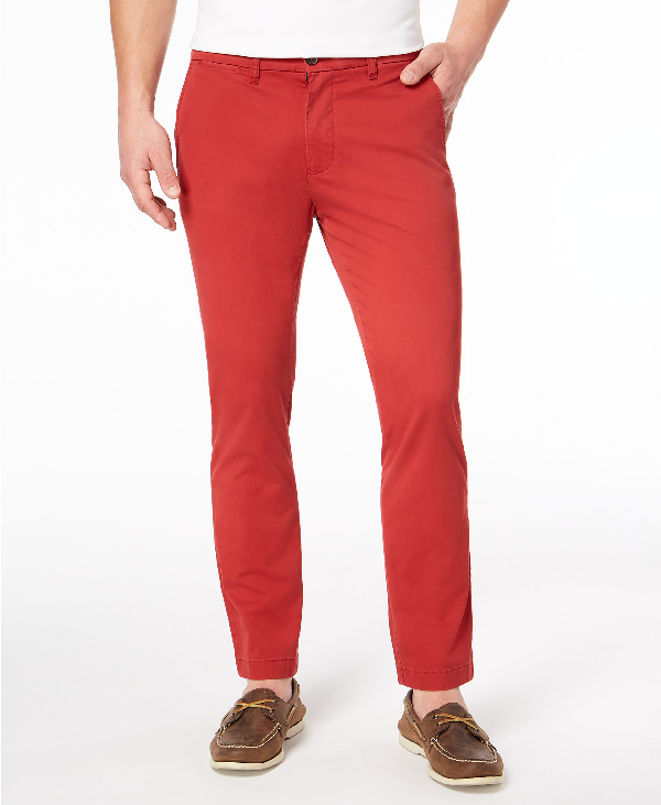 tommy hilfiger men's custom fit chino pants
