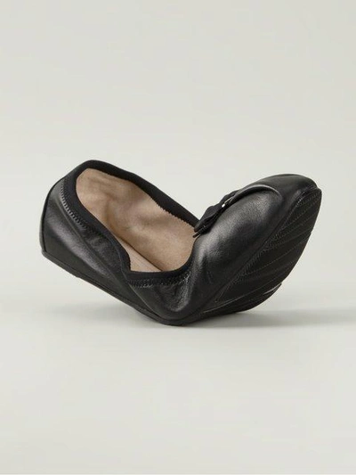 Shop Ferragamo Salvatore  My Joy Ballerina Shoes - Black