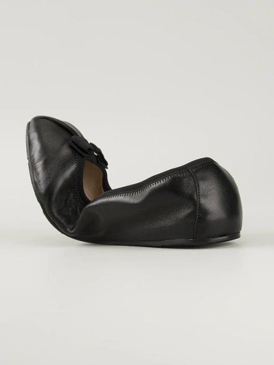Shop Ferragamo Salvatore  My Joy Ballerina Shoes - Black