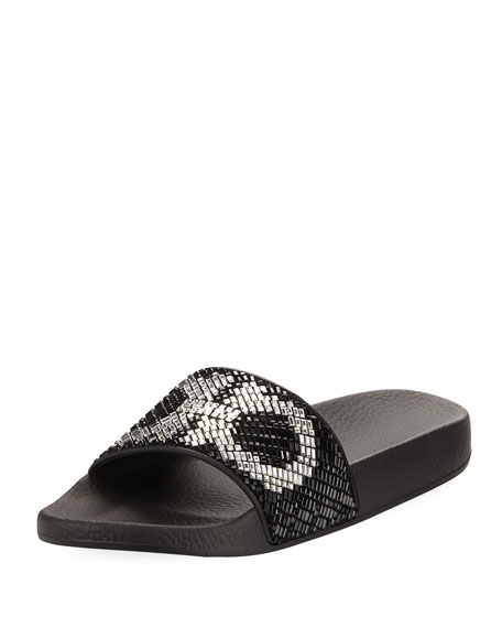 salvatore ferragamo slides black
