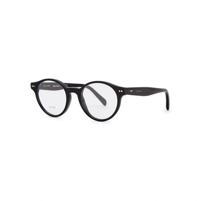 Shop Celine Twig Round-frame Optical Glasses In Black