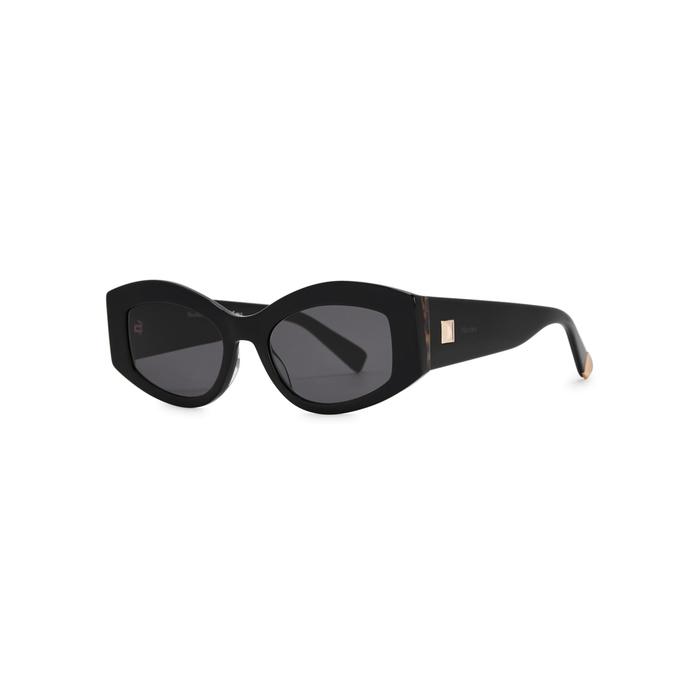 Max Mara Iris Black Cat-eye Sunglasses | ModeSens