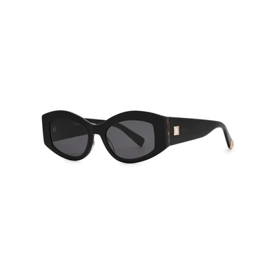 Max Iris Black Cat-eye Sunglasses | ModeSens