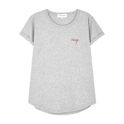 Shop Maison Labiche Rouge Grey Cotton T-shirt