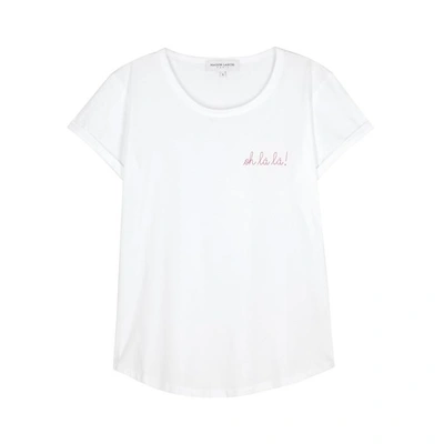Shop Maison Labiche Oh La La White Cotton T-shirt