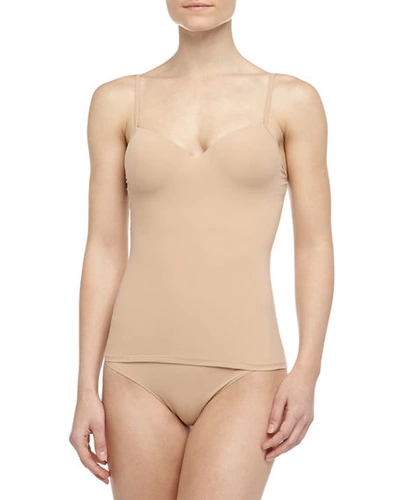 Shop Hanro Allure Bra Camisole In Nude