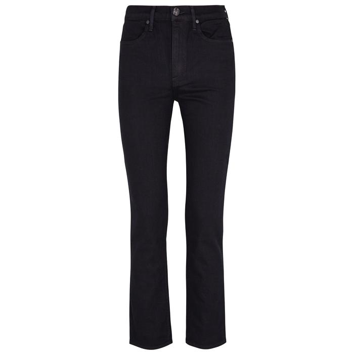 dark grey straight leg jeans