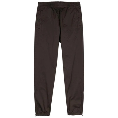 Shop Yeezy Black Cotton Jogging Trousers