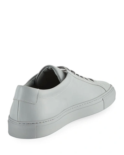 Common Projects Leather Sneakers With Contrast Heel Tab In Gray