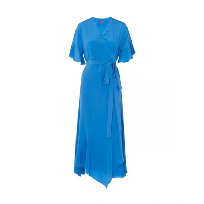 Shop Kitri Eliana Silk Wrap Dress