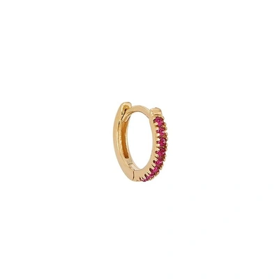 Shop Rosie Fortescue 18kt Gold-plated Single Hoop