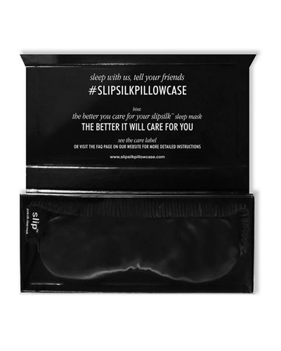 Shop Slip Silk Pure Silk Sleep Mask In Black