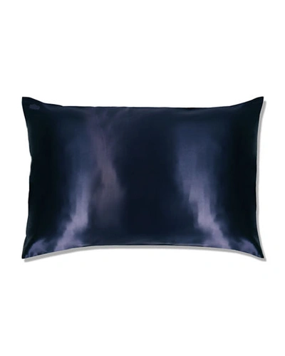Shop Slip Silk Pure Silk Pillowcase, Queen In Navy