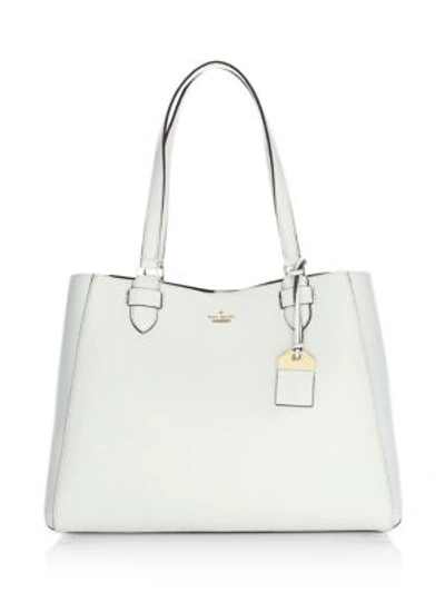 Shop Kate Spade Carter Street Tyler Leather Tote In White