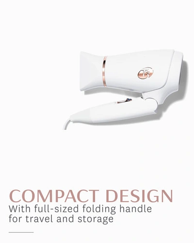 Shop T3 Micro Featherweight Compact Folding Hair Dryer W/ Dual Voltage In White