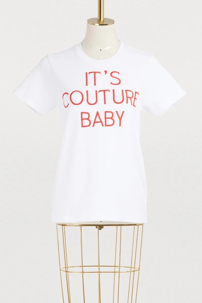 Shop Maison Rabih Kayrouz Couture T-shirt In Ivory