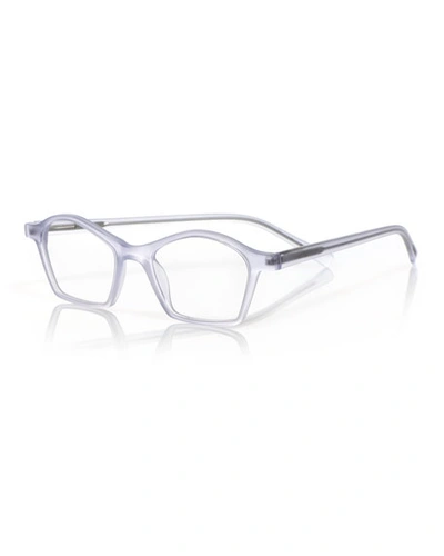 Shop Eyebobs Firecracker Square Acetate Reading Glasses In Clear