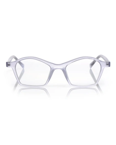 Shop Eyebobs Firecracker Square Acetate Reading Glasses In Clear