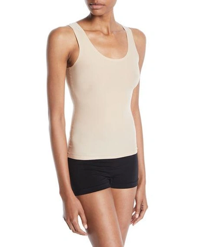 Shop Chantelle Soft Stretch Layering Tank Top In Ultra Nude