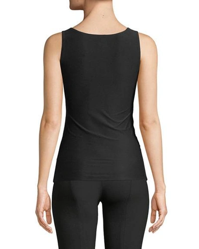 Shop Chantelle Soft Stretch Layering Tank Top In Black