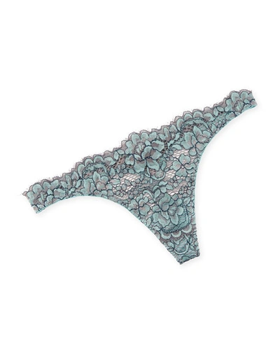 Shop Cosabella Pret A Porter Lace Thong In Moon Iv/mand