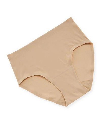 Shop Chantelle Soft Stretch Hipster Briefs, Three-pack In Nude