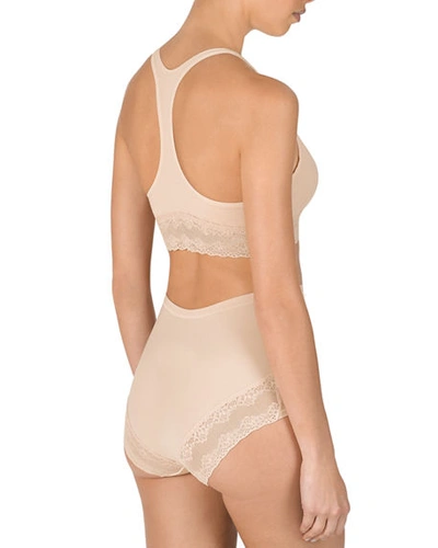 Shop Natori Bliss Perfection Full-panel Maternity Briefs In Cameo Rose