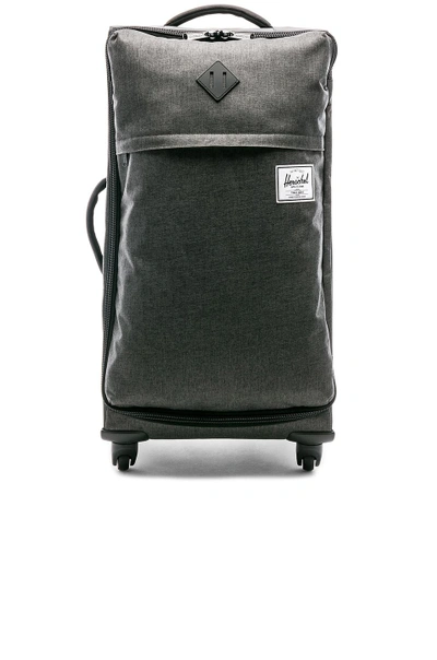 Shop Herschel Supply Co Highland Medium Suitcase In Black Crosshatch