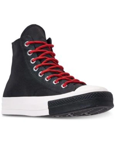 Shop Converse Men's Chuck Taylor 70 Trech Tech High Top Casual Sneakers From Finish Line In Black