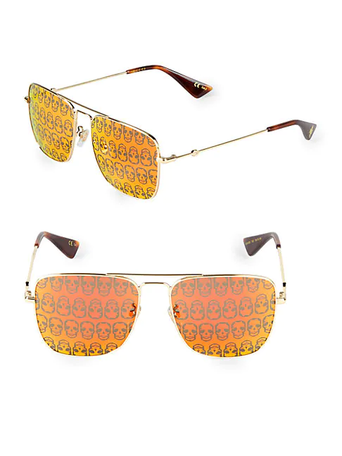 gucci skull aviator sunglasses