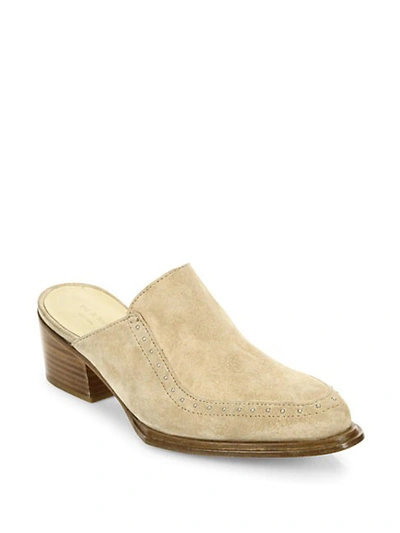 Shop Rag & Bone Weiss Suede Mules In Black