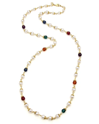 Shop Ben-amun Multicolor Long Beaded Necklace
