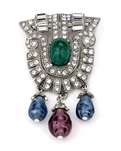 Shop Ben-amun Crystal Multi-drop Brooch