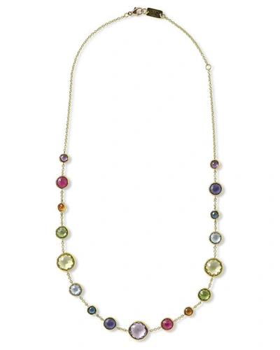 Shop Ippolita Lollitini Short Necklace In 18k Gold In Multi