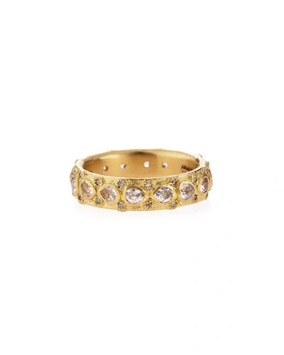 Shop Armenta 18k Sueno Lacy Eternity Stackable Ring In Gold