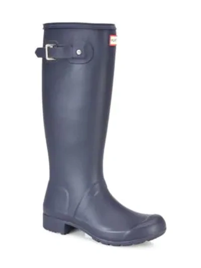 Shop Hunter Women's Original Tall Tour Rain Boots In Navy