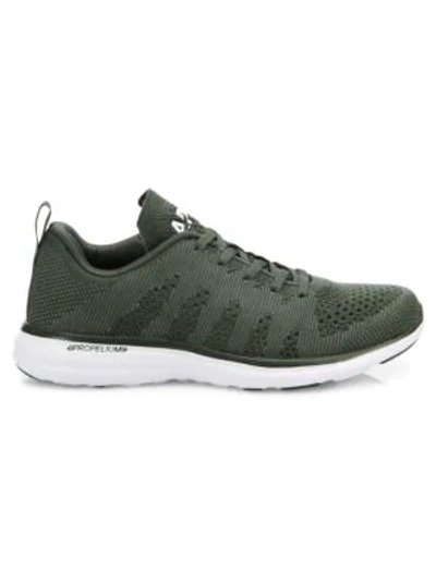 Shop Apl Athletic Propulsion Labs Techloom Pro Cashmere Sneakers In Fatigue