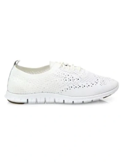 Shop Cole Haan Zerogrand Stitchlite Oxford Trainers In Optic White