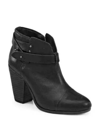 Shop Rag & Bone Harrow Leather Ankle Boots In Black