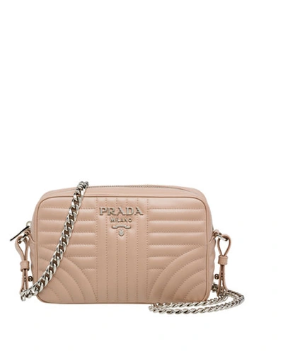 Shop Prada Diagramme Camera Bag In Light Pink