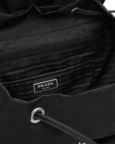 Shop Prada Vela Large Two-pocket Backpack, Black (nero) In Nero/black