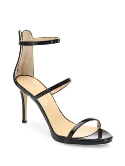 Shop Giuseppe Zanotti Harmony Patent Leather Sandals In Nero