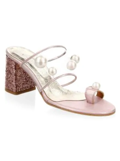 Shop Elina Linardaki Zero Gravity Toe Ring Sandals In Light Pink