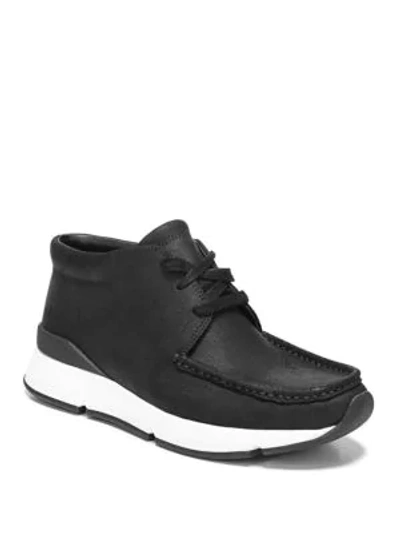 Shop Vince Toronto Suede Sneakers In Black