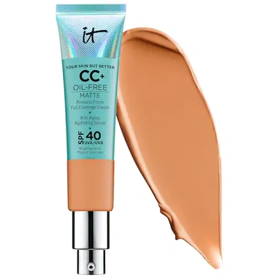 Shop It Cosmetics Cc+ Cream Oil-free Matte With Spf 40 Tan 1.08 oz/ 32 ml
