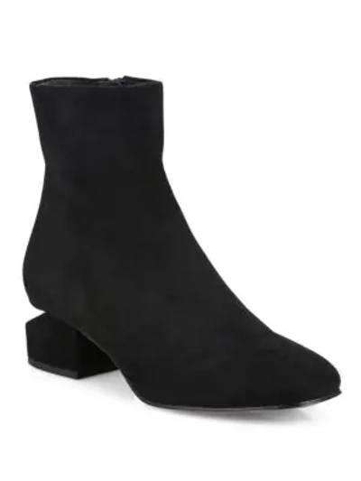 Shop Alexander Wang Kelly Kid Suede Booties In Black