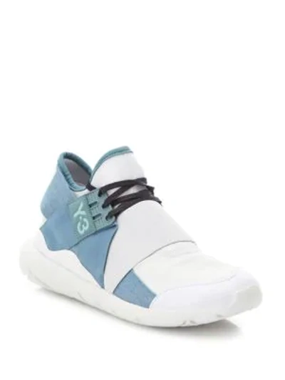 Shop Y-3 Qasa Elle Sneakers In White