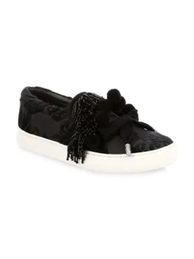 Shop Marc By Marc Jacobs Mercer Pom Pom Slip-on Sneakers In Black